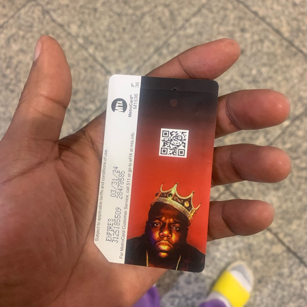 MTA Notorious BIG metro cards